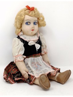 Antica Bambola in Panno /...