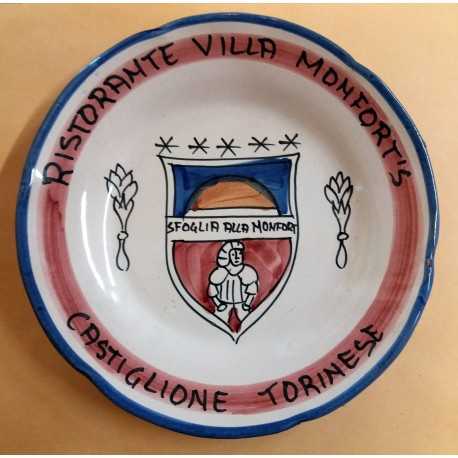 1982 PIATTO DEL BUON RICORDO RISTORANTE VILLA MONFORT'S CASTIGLIONE TORINESE MC41436