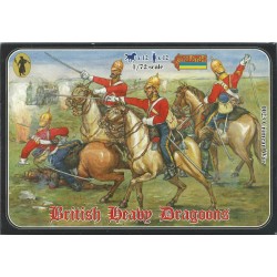 STRELETS 0023 - CRIMEAN BRITISH HEAVY DRAGOONS - SCALA 1/72 - FIGURES MINIATURES 12X
